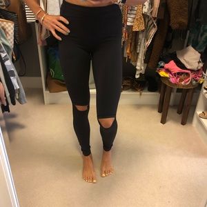Lululemon open knee leggings